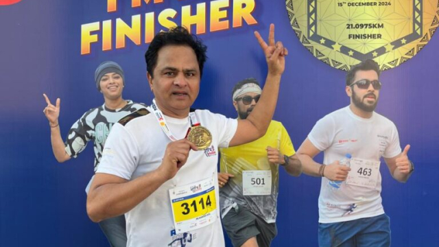 Amraiwadi MLA Dr Hashmukh Patel completed Half Marathon